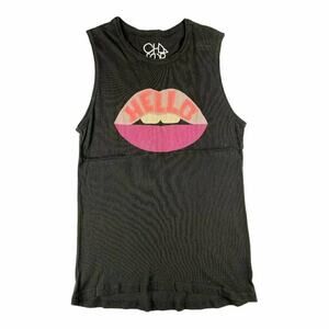 Chaser Hello Mouth Lips Graphic Tank Medium M